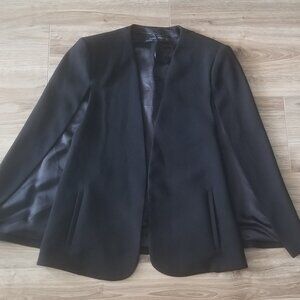 ZARA BLACK CAPE BLAZER WOMEN'S SIZE XS